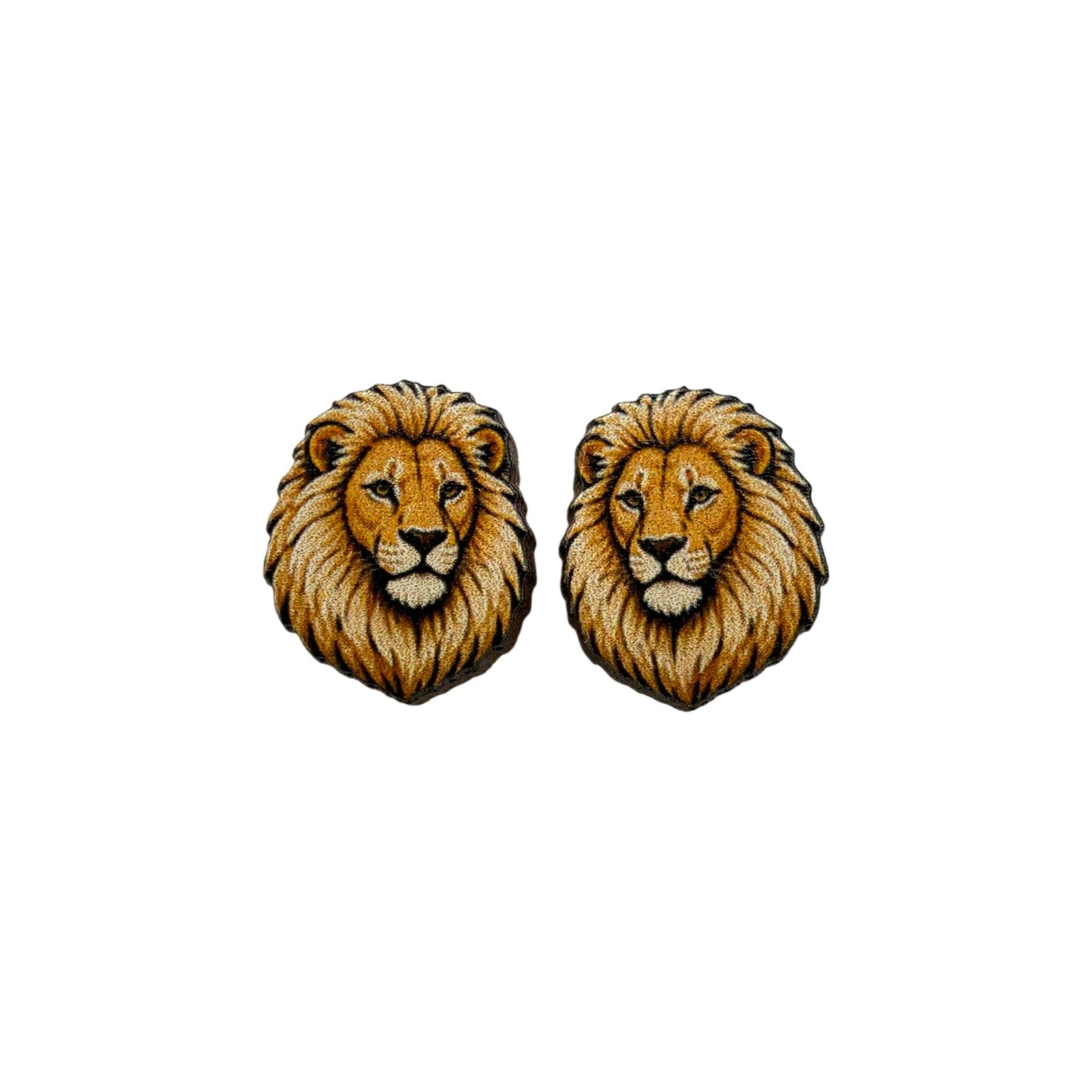 Sandy Mane Lion Stud Earrings #3451