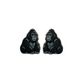 Silverback Gorilla Stud Earrings #3454