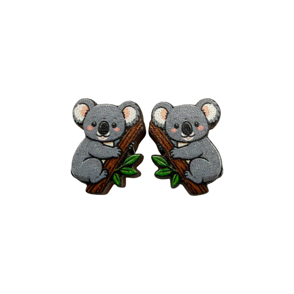 Koala Hug Stud Earrings #3455