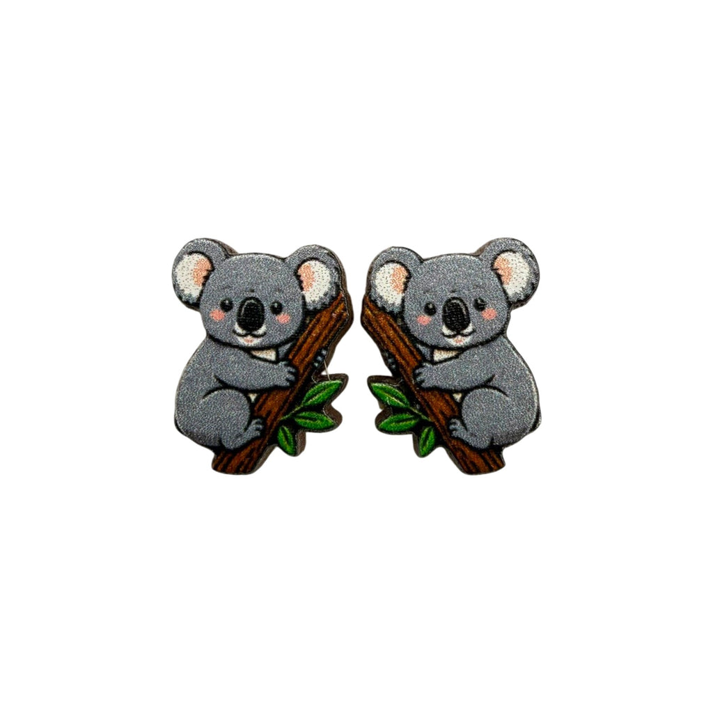 Koala Hug Stud Earrings #3455