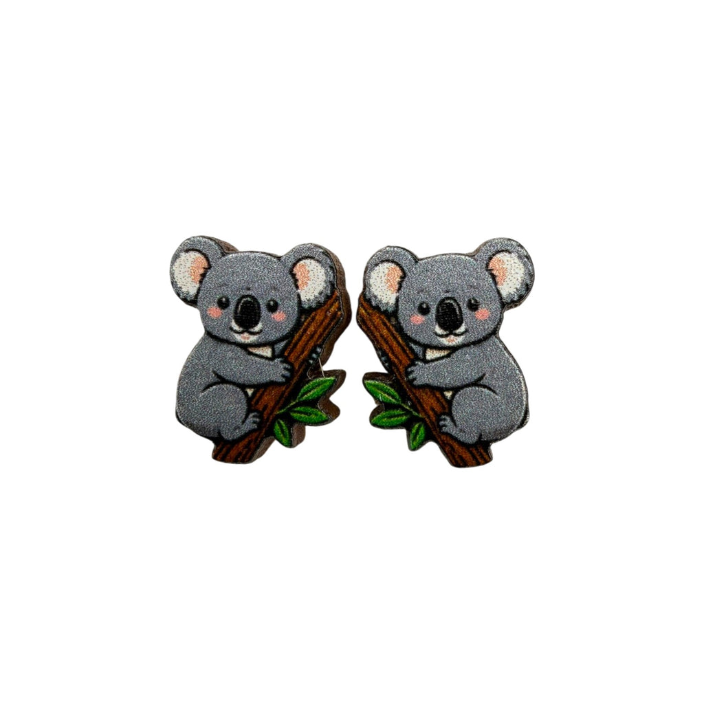 Koala Hug Stud Earrings #3455