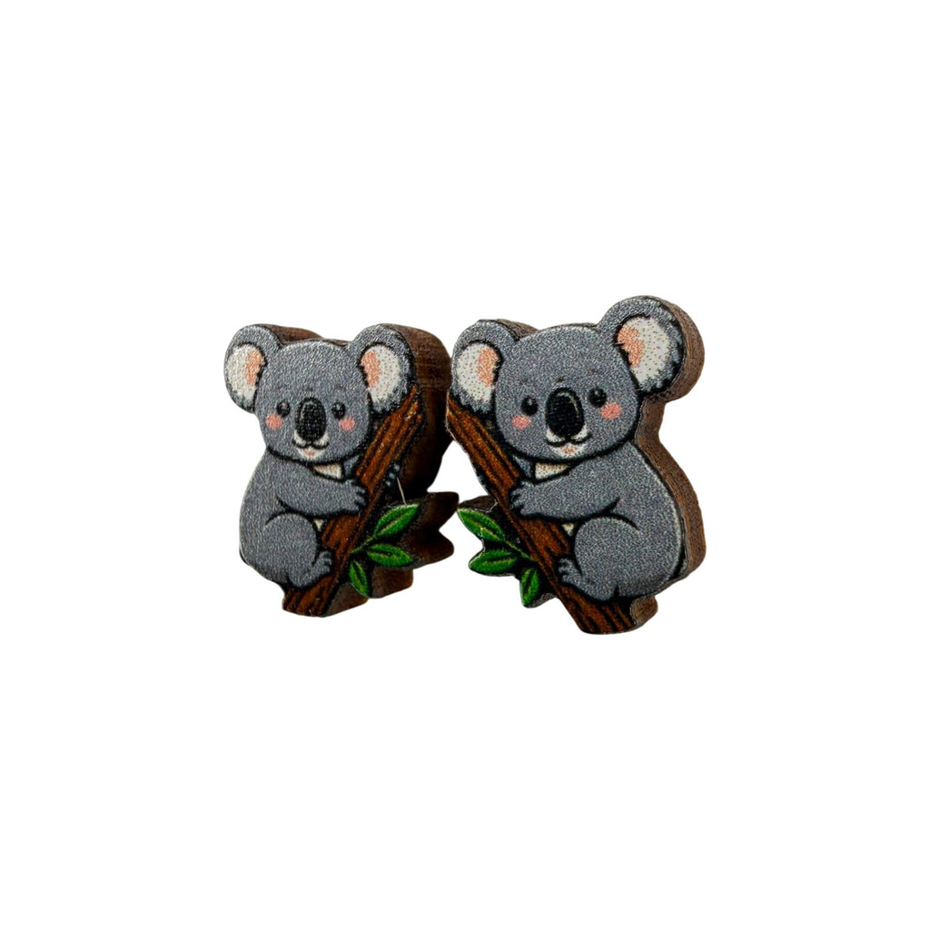 Koala Hug Stud Earrings #3455