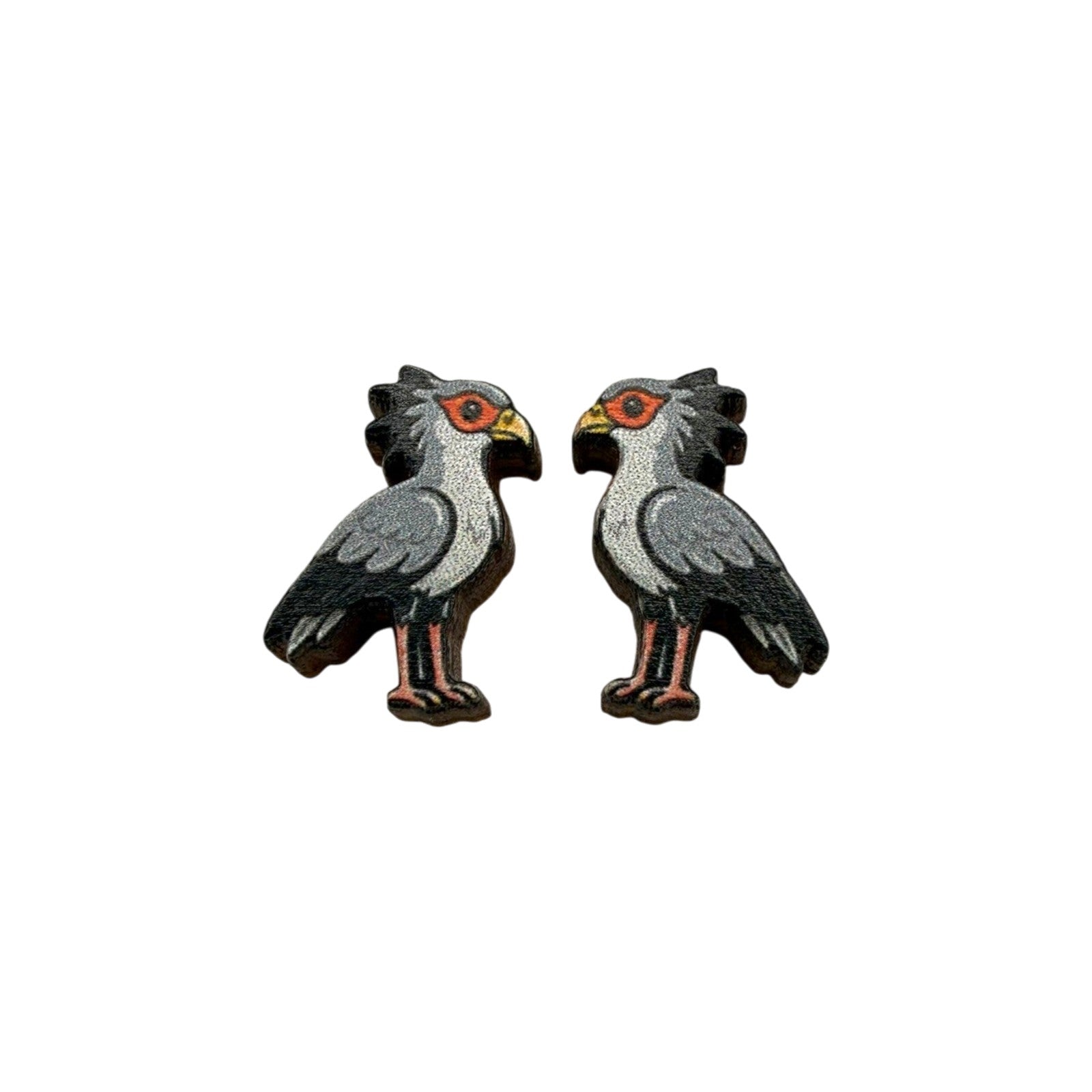Secretary Bird Stud Earrings #3461
