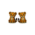 Cheetah Smile Stud Earrings #3464