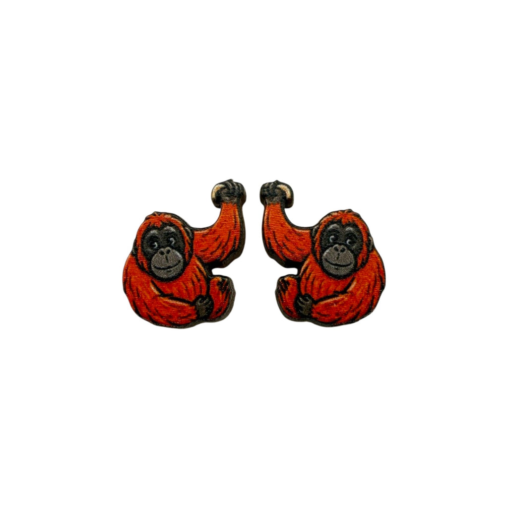 Orangutan Swing Stud Earrings #3465