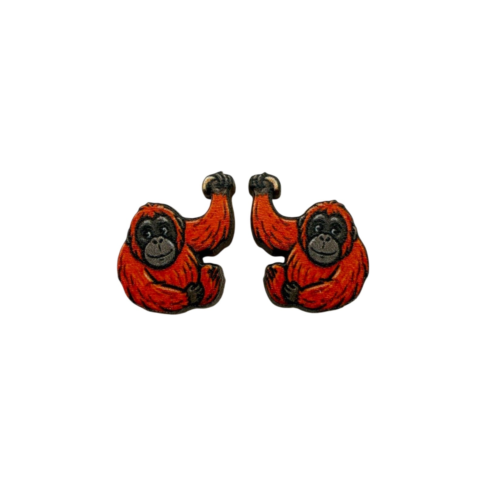 Orangutan Swing Stud Earrings #3465