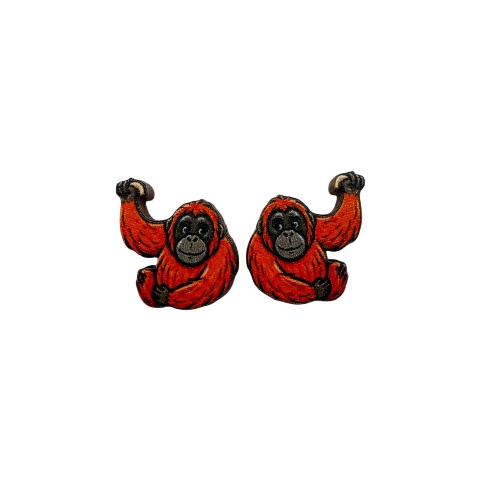 Orangutan Swing Stud Earrings #3465