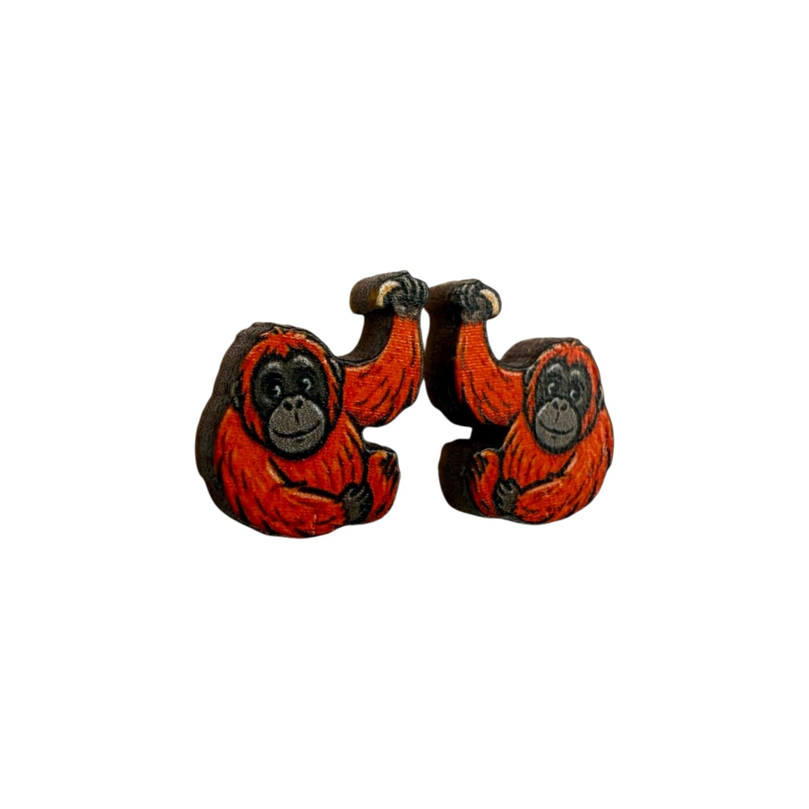 Orangutan Swing Stud Earrings #3465