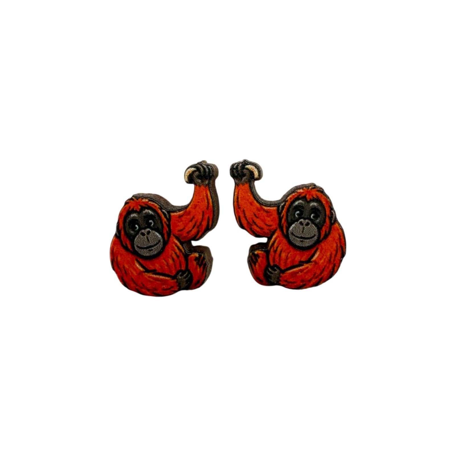 Orangutan Swing Stud Earrings #3465