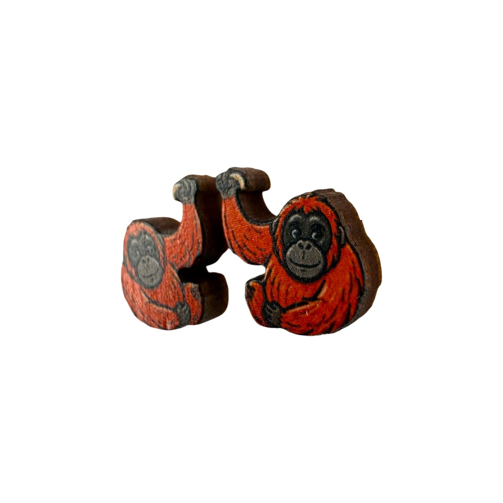 Orangutan Swing Stud Earrings #3465