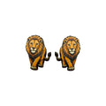 On the Prowl Lion Stud Earrings #3467