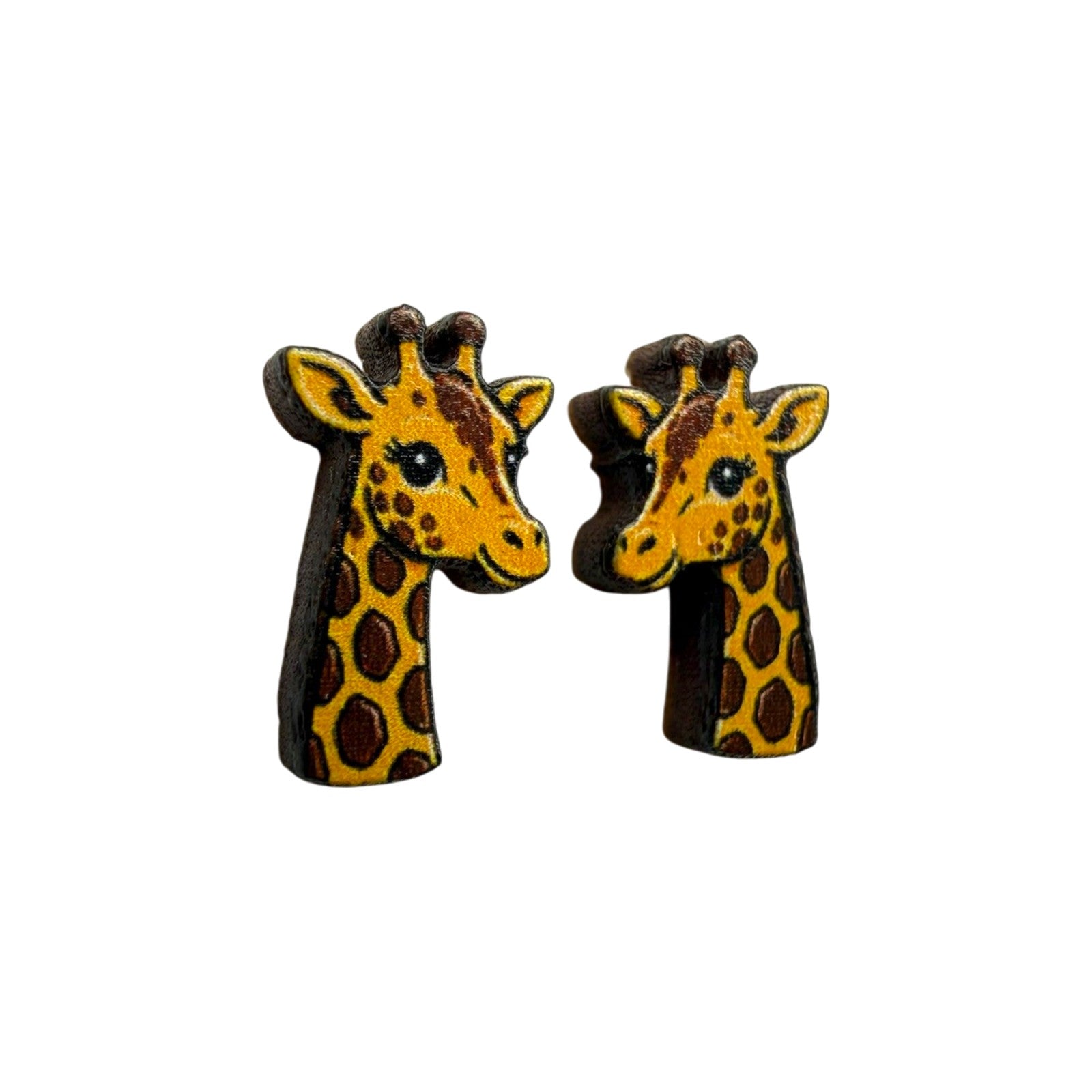 Giraffe Gaze Stud Earrings #3468