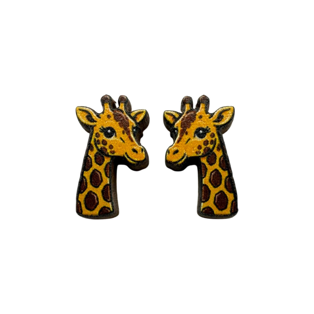 Giraffe Gaze Stud Earrings #3468