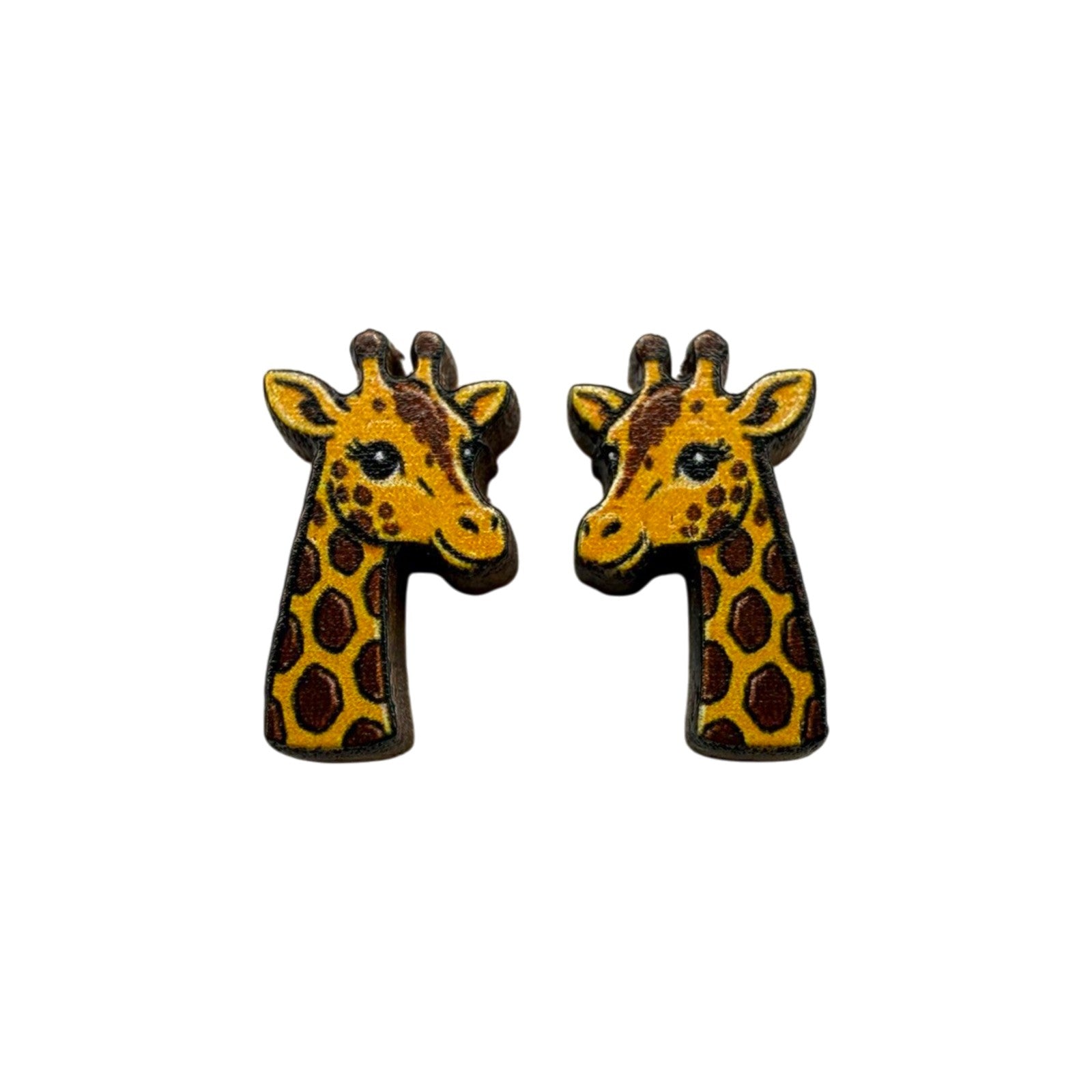 Giraffe Gaze Stud Earrings #3468