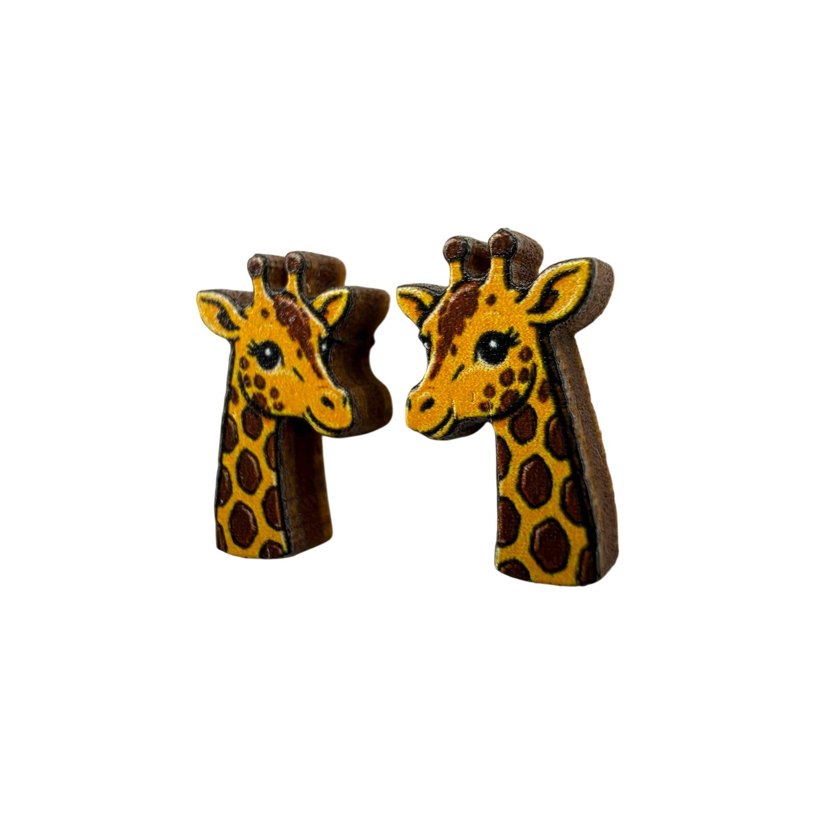 Giraffe Gaze Stud Earrings #3468