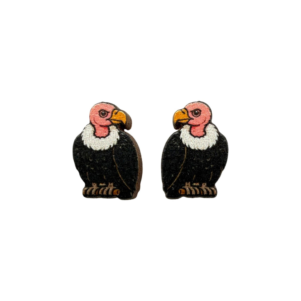 Vulture Stud Earrings #3470