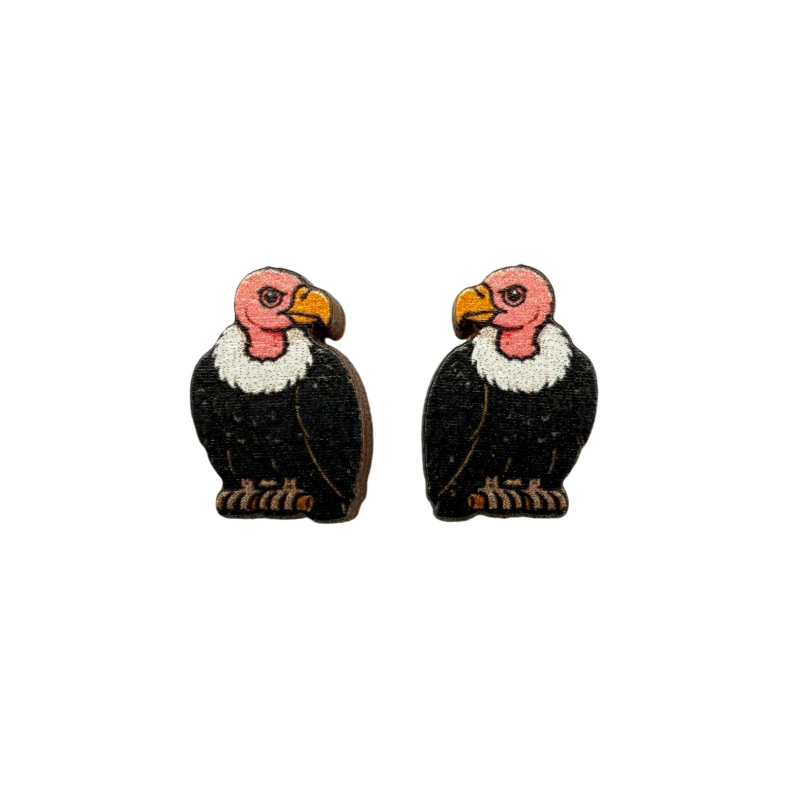 Vulture Stud Earrings #3470