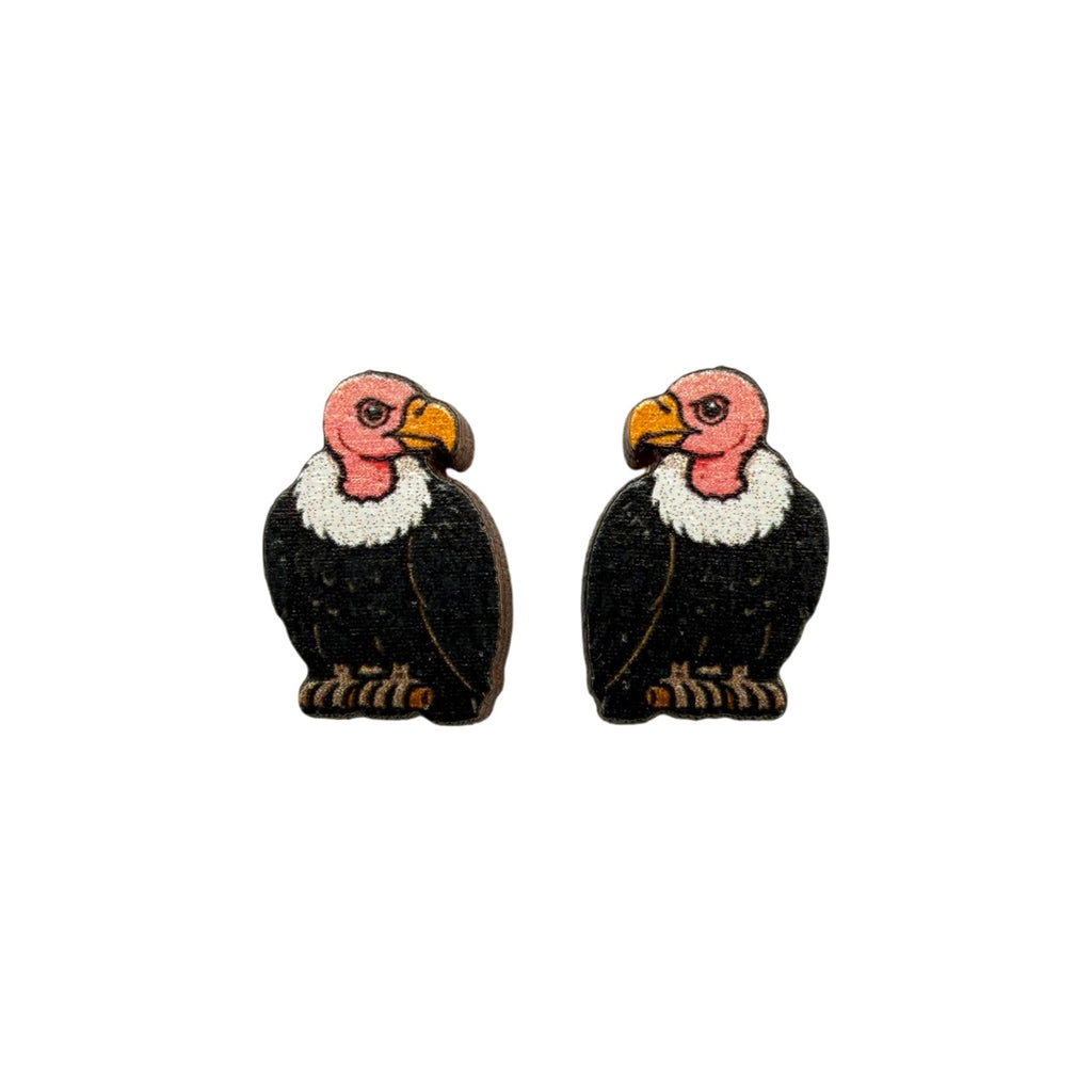 Vulture Stud Earrings #3470