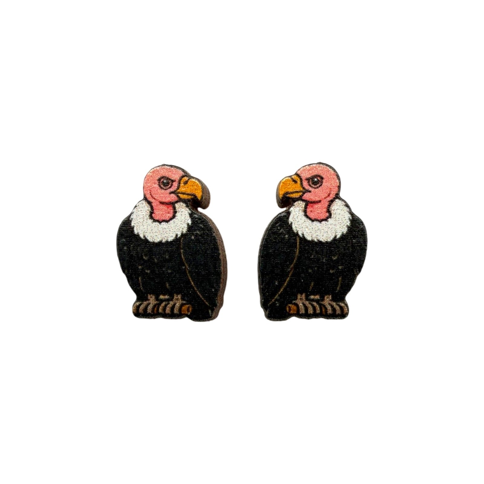 Vulture Stud Earrings #3470