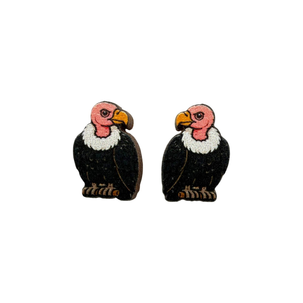 Vulture Stud Earrings #3470