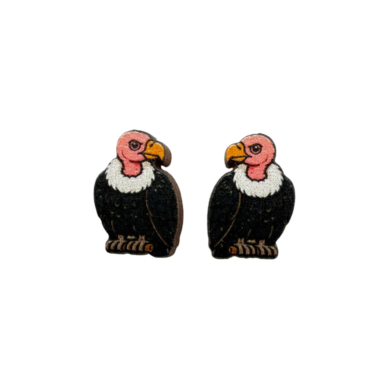 Vulture Stud Earrings #3470