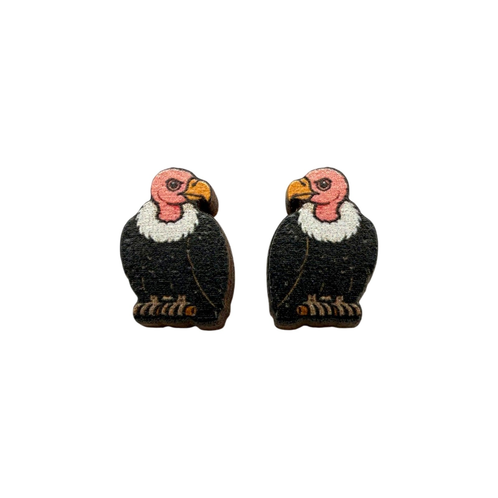 Vulture Stud Earrings #3470