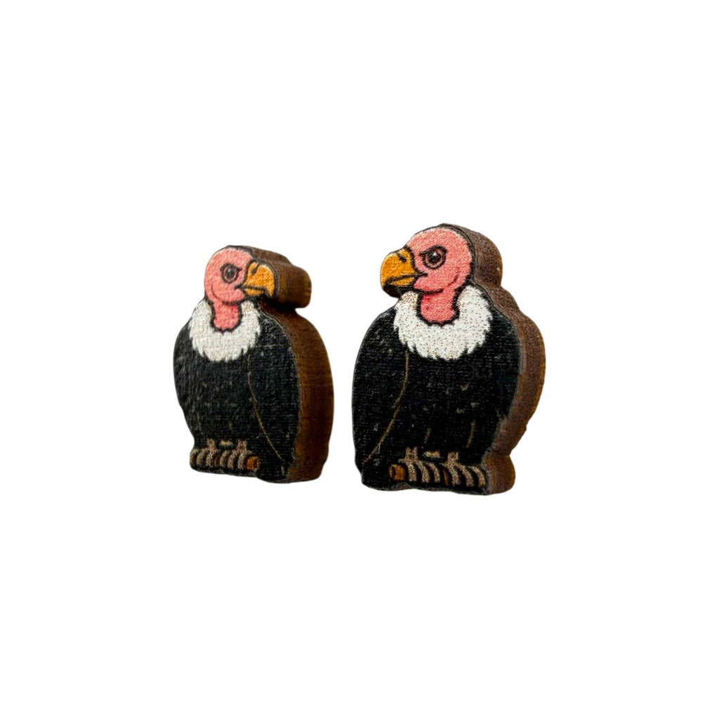 Vulture Stud Earrings #3470