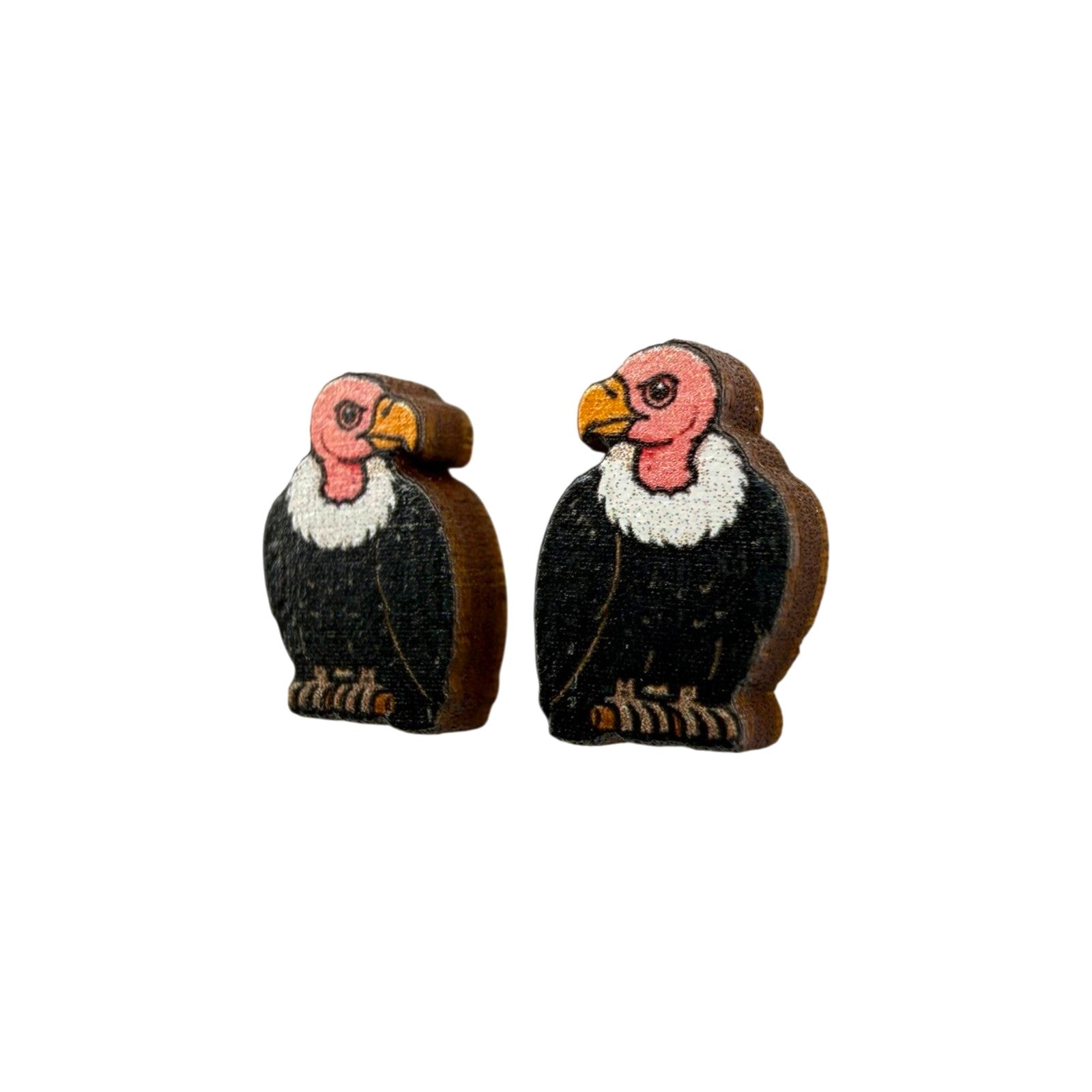 Vulture Stud Earrings #3470