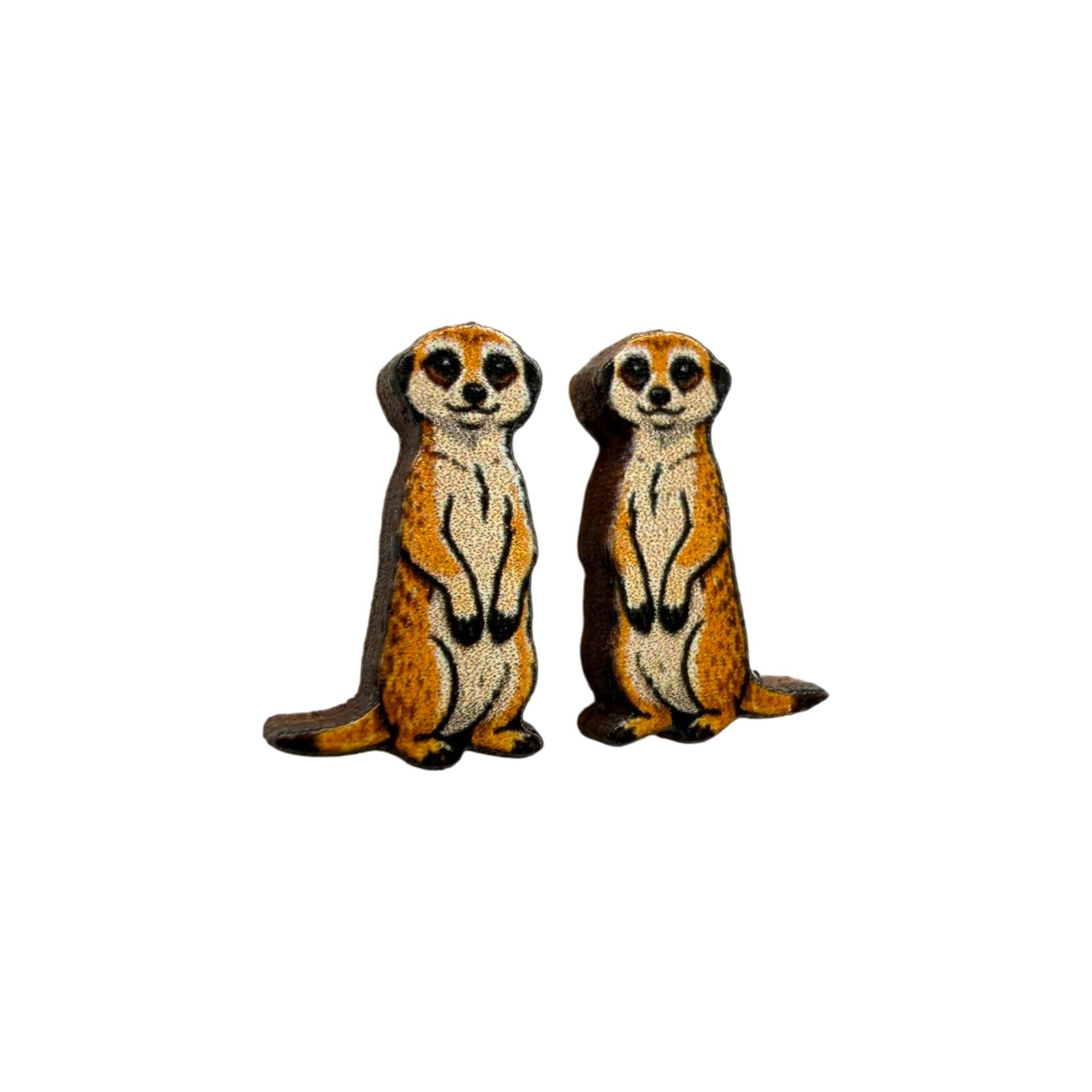 Meerkat Lookout Stud Earrings #3471