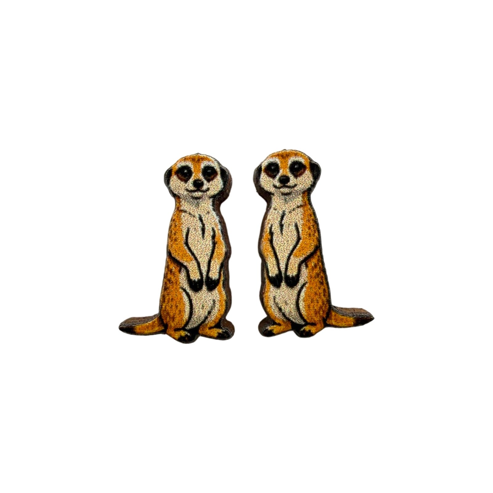 Meerkat Lookout Stud Earrings #3471