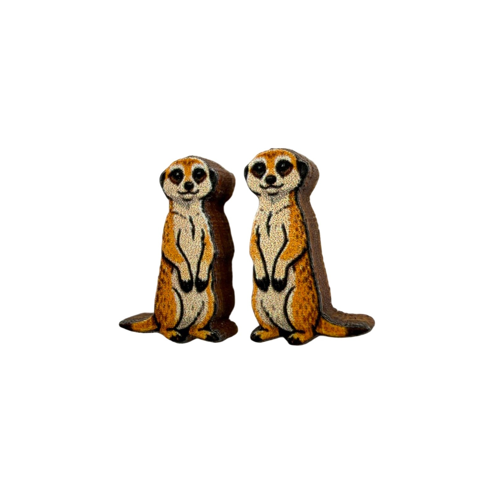 Meerkat Lookout Stud Earrings #3471