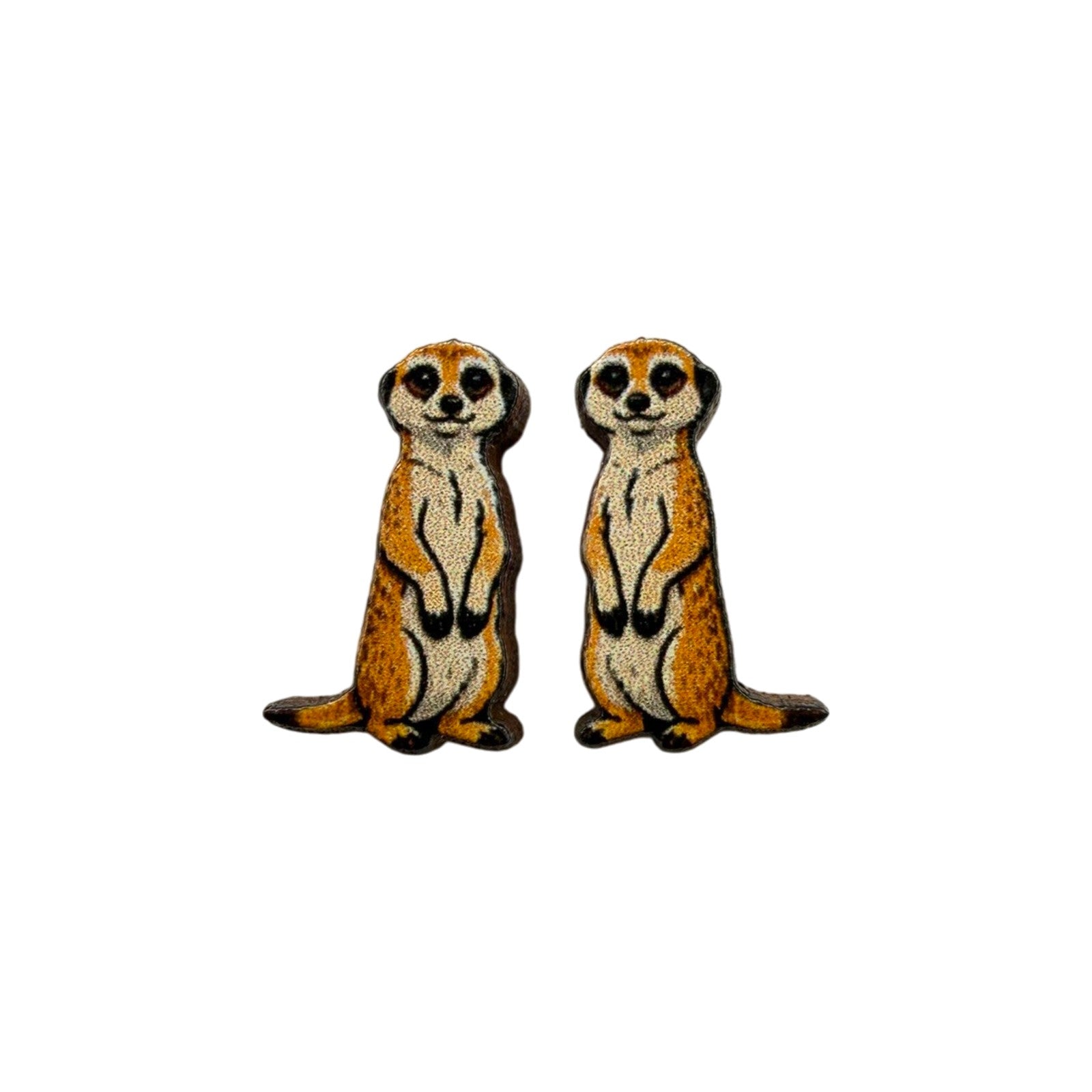 Meerkat Lookout Stud Earrings #3471
