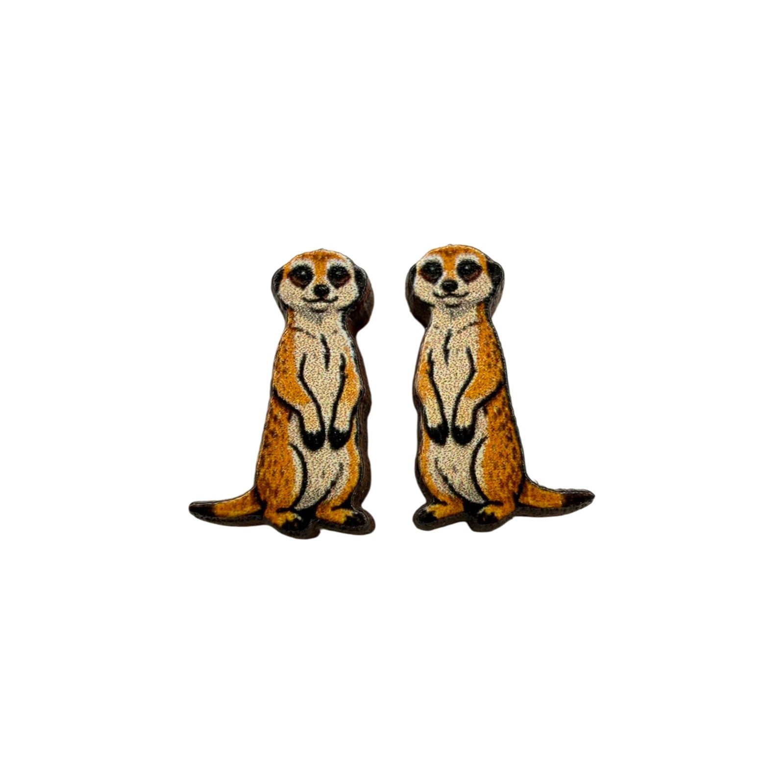 Meerkat Lookout Stud Earrings #3471