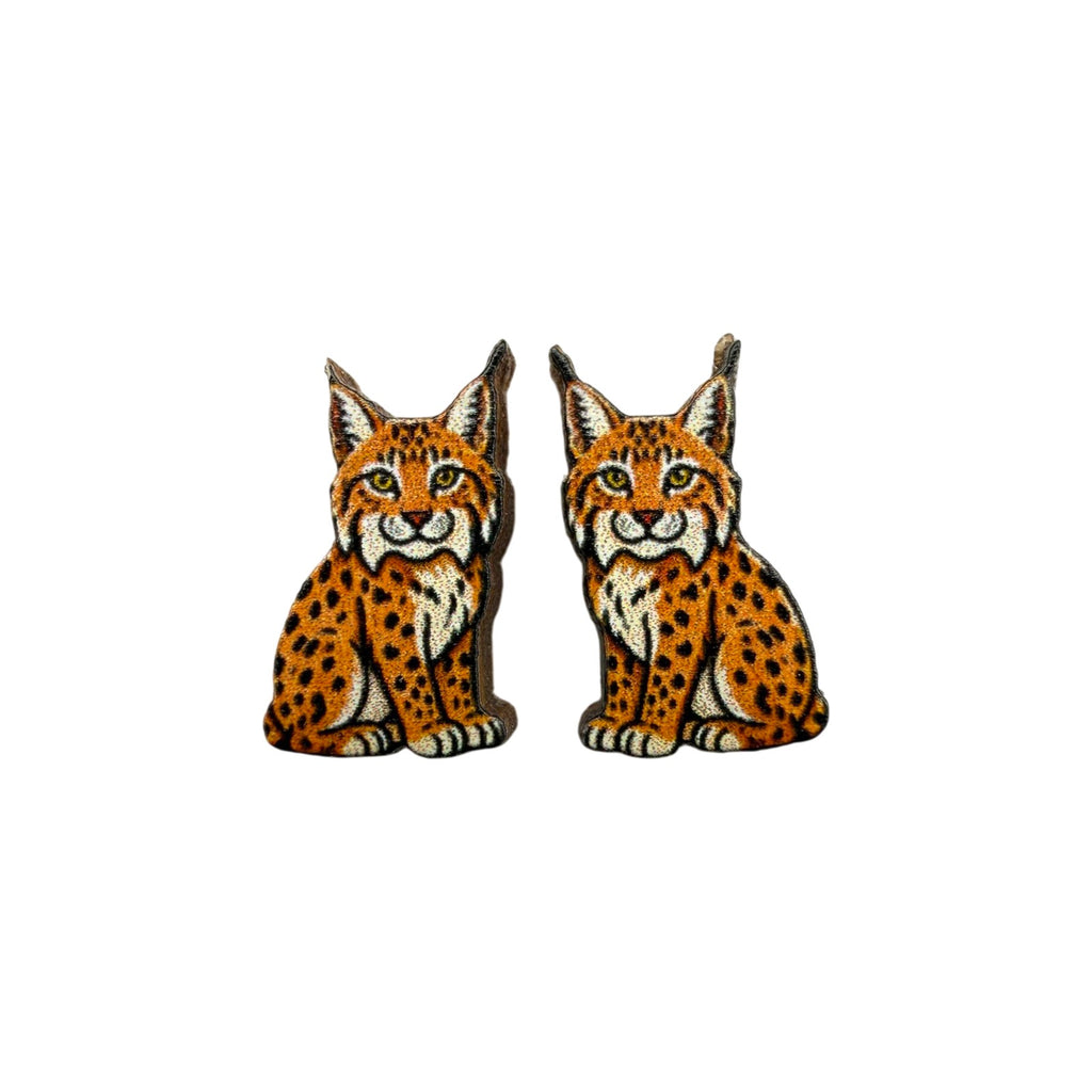 Lynx Stud Earrings #3473