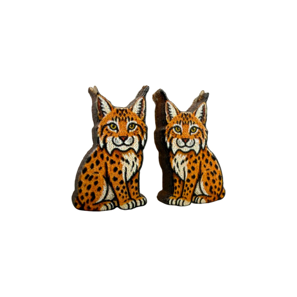 Lynx Stud Earrings #3473