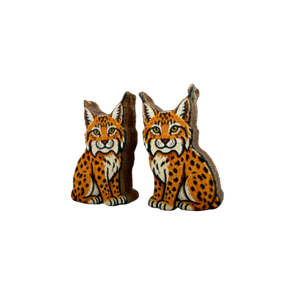 Lynx Stud Earrings #3473