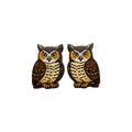 Horned Owl Stud Earrings #3474