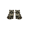 Raccoon Bandit Stud Earrings #3475