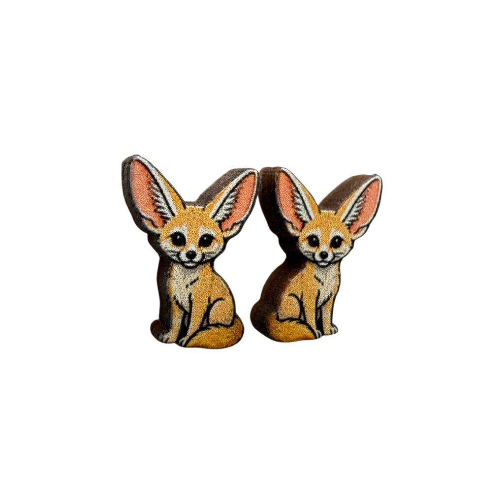 Fennec Fox Stud Earrings #3476