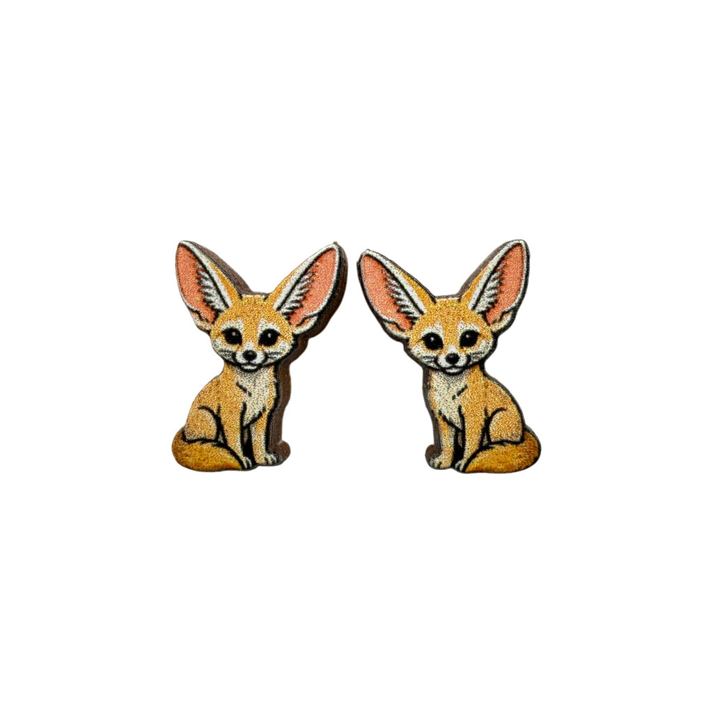 Fennec Fox Stud Earrings #3476