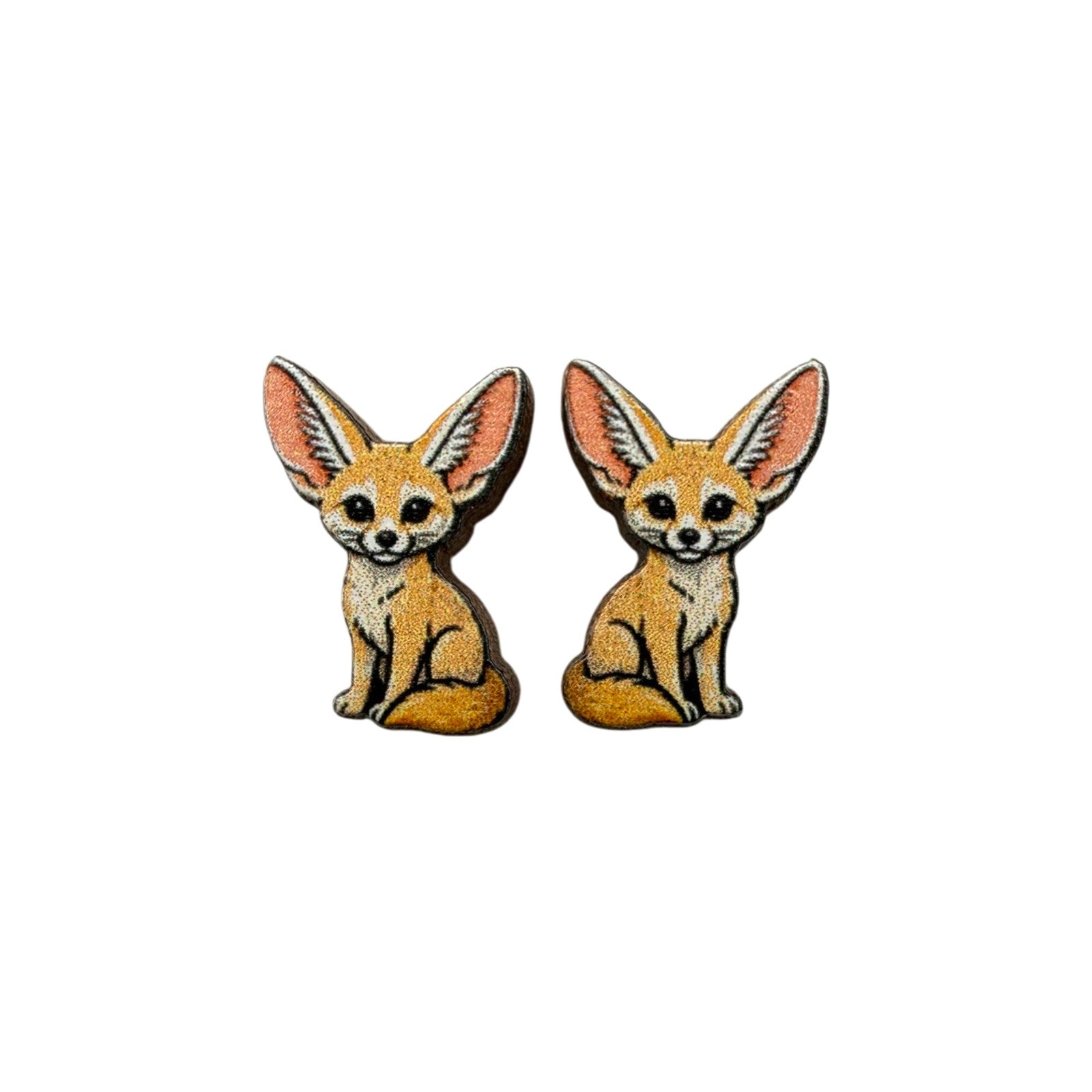 Fennec Fox Stud Earrings #3476