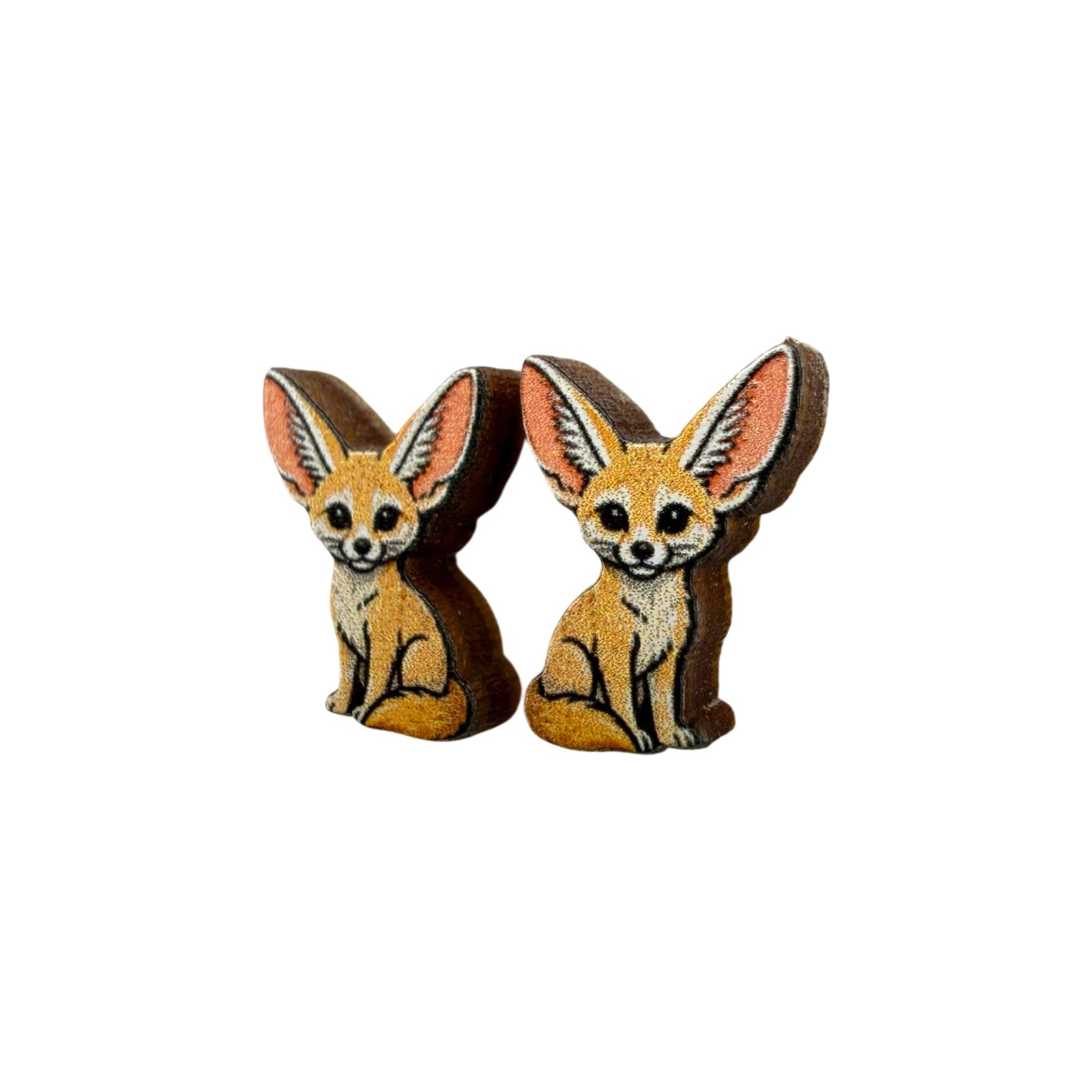 Fennec Fox Stud Earrings #3476