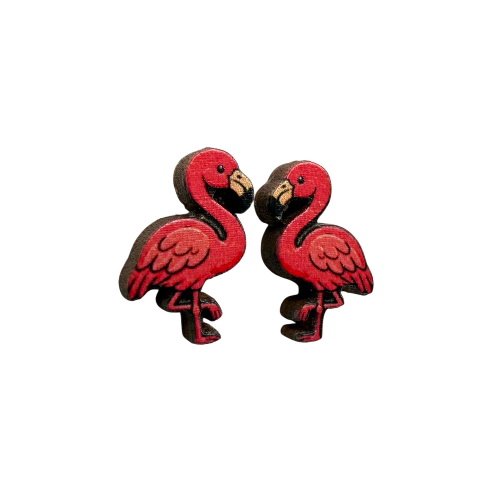 Flamingo Flair Stud Earrings #3477