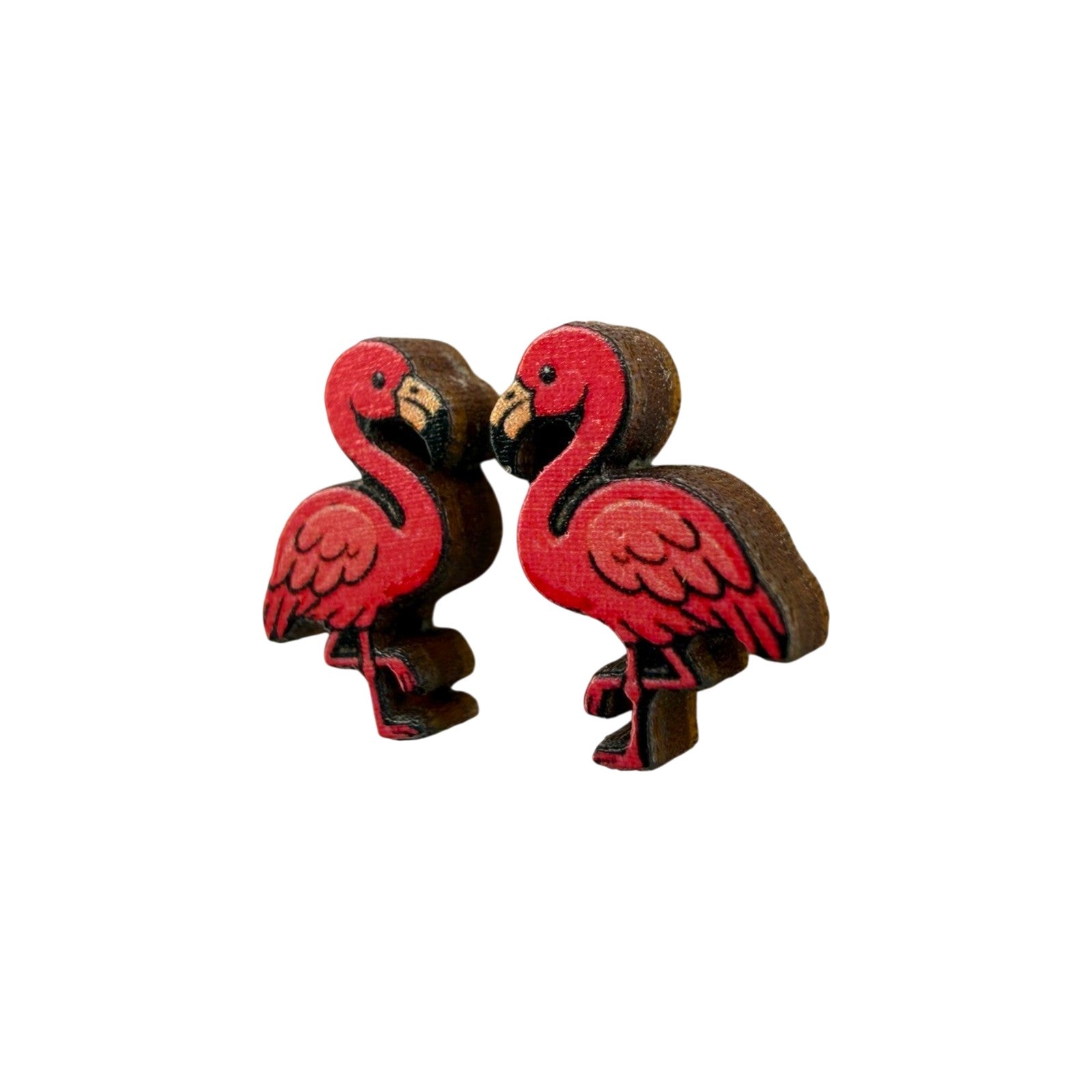 Flamingo Flair Stud Earrings #3477