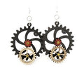 Kinetic Gear Earrings 5001B