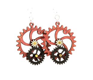 Kinetic Gear Earrings 5001F