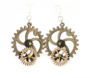 Kinetic Gear Earrings 5001G