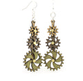Kinetic Gear Earrings 5009D