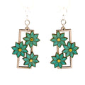Pedal Pusher Flower Gear Earrings #5010B