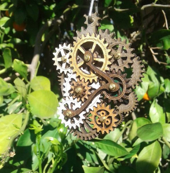 Kinetic Main Gear Necklace 6001A